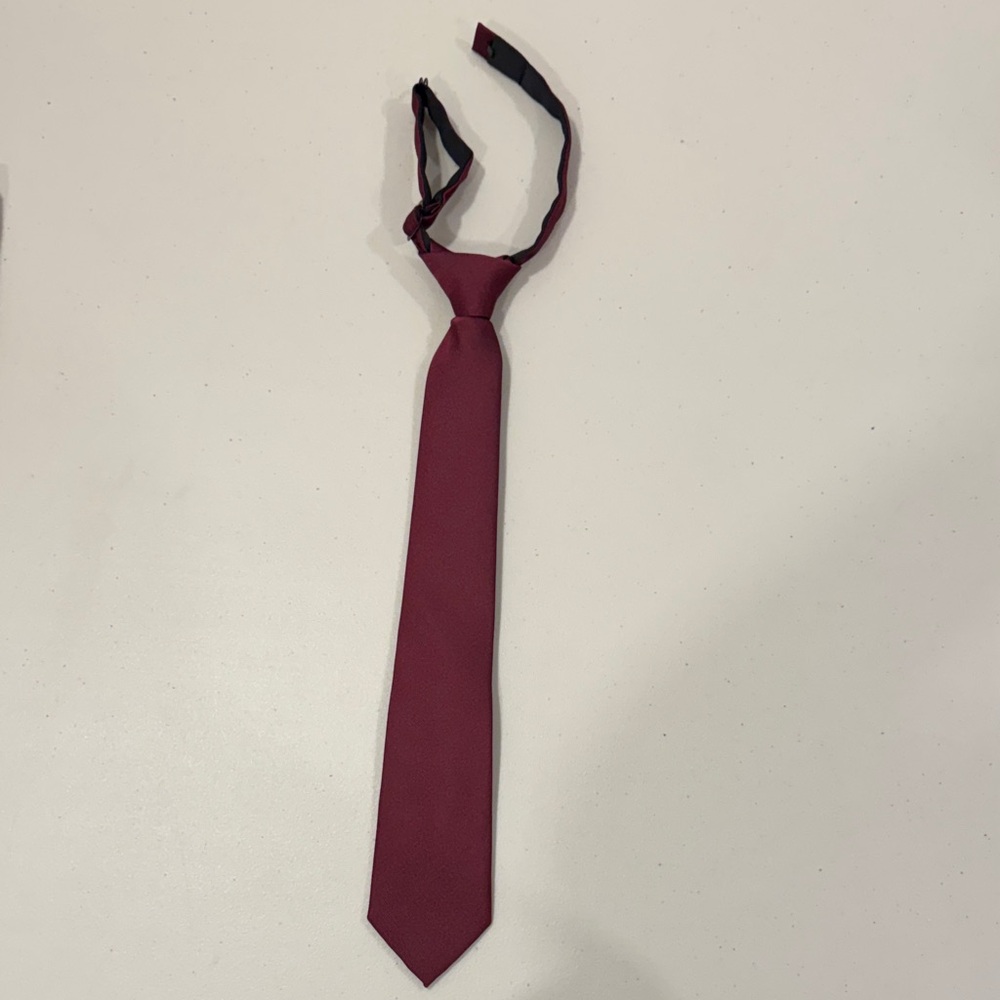 Lands' End Kids Burgundy Tie
